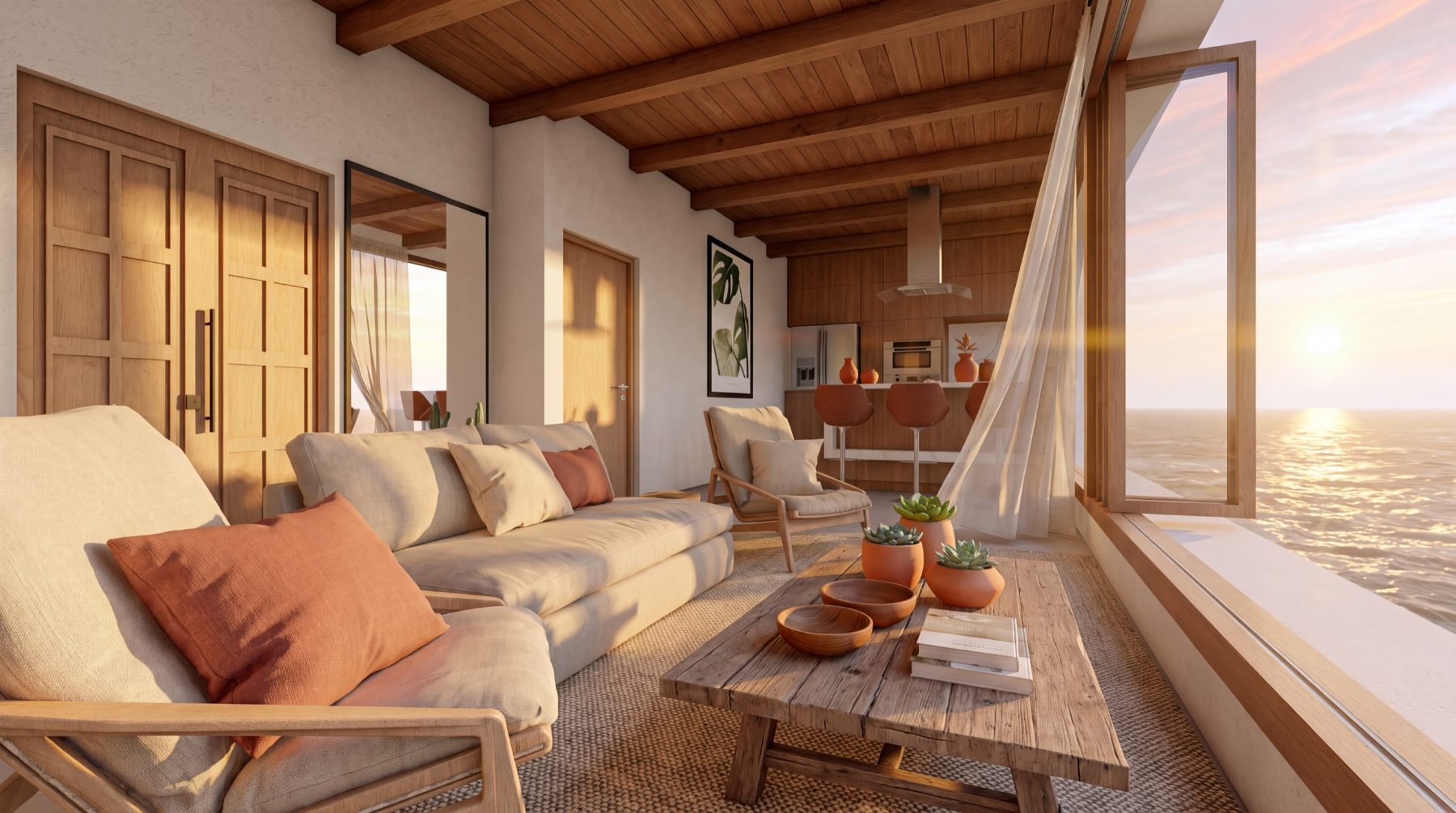 Penthouse living room